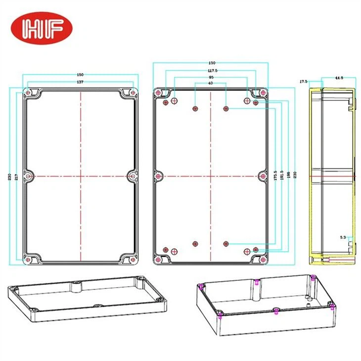 Plastic Housing Case Waterproof Junction Box